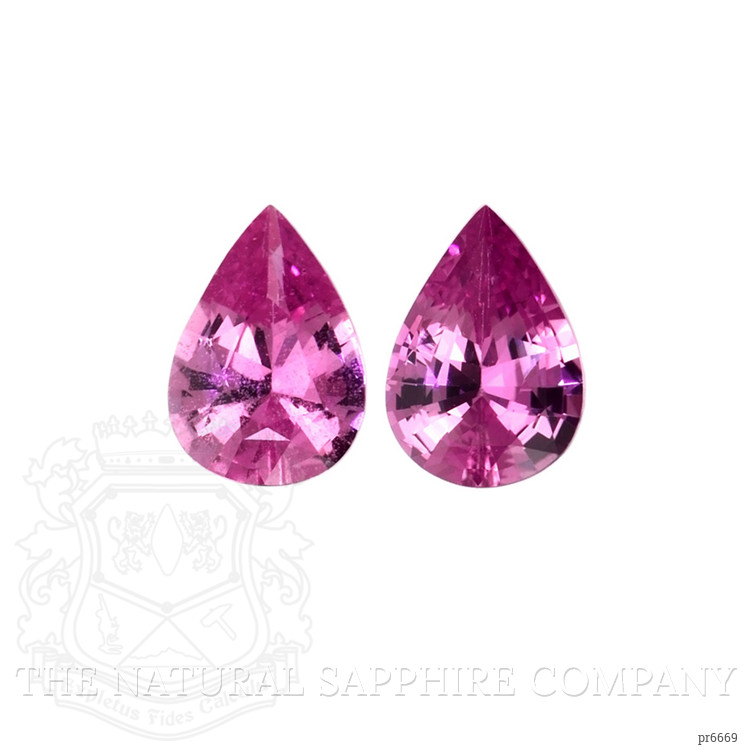1.23 Ct.Tw. Pink Sapphire Pair from Ceylon (Sri Lanka)