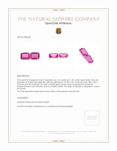 2.83&nbsp;Ct.Tw.Total Carat Weight Pink Sapphire Pair from Ceylon (Sri Lanka) Appraisal