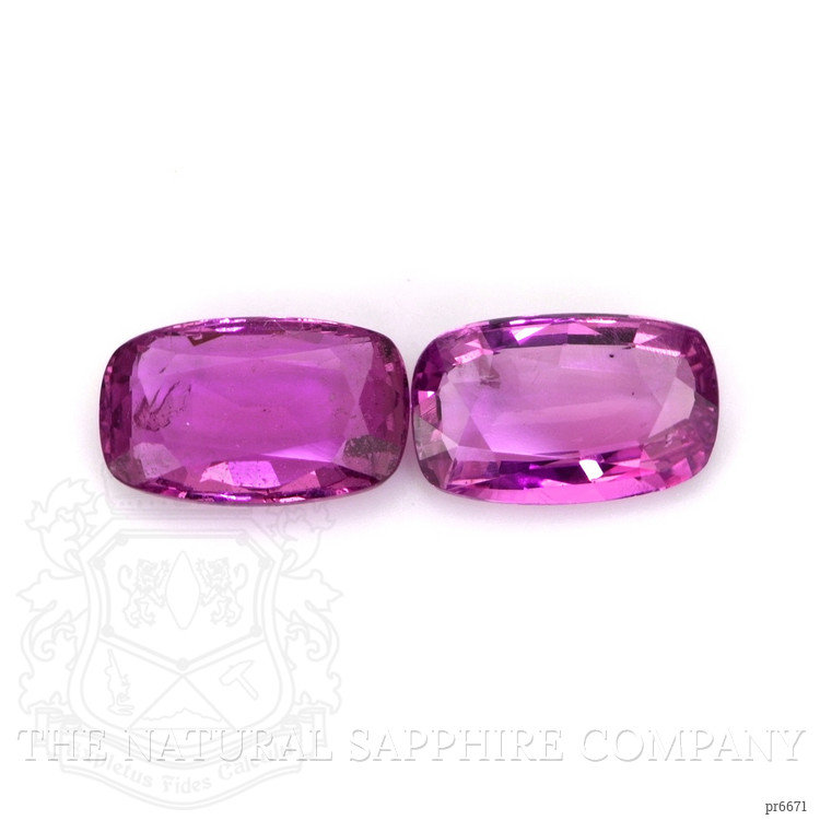 3.77 Ct.Tw. Purplish Pink Sapphire Pair from Ceylon (Sri Lanka)