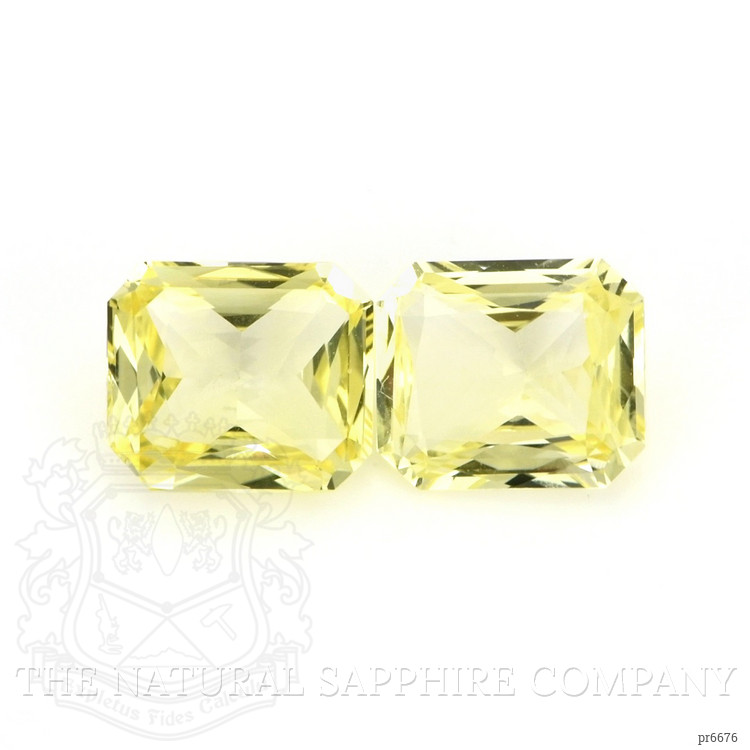 2.75 Ct.Tw. Yellow Sapphire Pair from Ceylon (Sri Lanka)