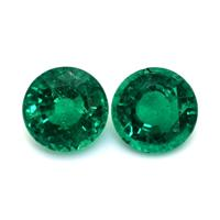 3.68 Ct.Tw.Total Carat Weight Emerald Pair from Zambia Video