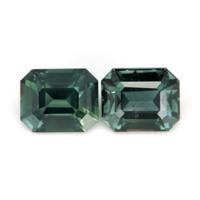 3.62&nbsp;Ct.Tw.Total Carat Weight Bluish Green Sapphire Pair from Ceylon (Sri Lanka) Video