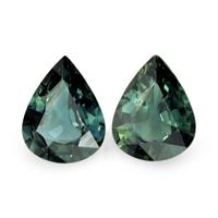 3.44&nbsp;Ct.Tw.Total Carat Weight Bluish Green Sapphire Pair from Ceylon (Sri Lanka) Video