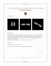 4.30 Ct.Tw.Total Carat Weight Cabochon Semi-Black Opal Pair from Australia Appraisal