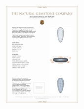 4.30 Ct.Tw.Total Carat Weight Cabochon Opal Pair from Australia 3 D Scan Report