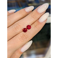 2.05 Ct.Tw.Total Carat Weight Ruby Pair from Mozambique Life Style