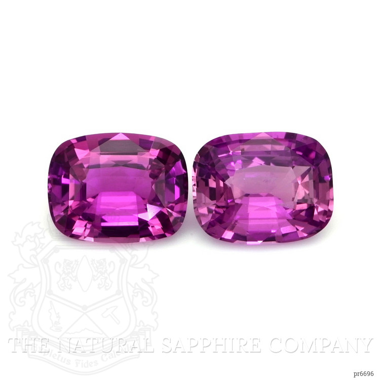 3.49 Ct.Tw. Purple Sapphire Pair from Ceylon (Sri Lanka)