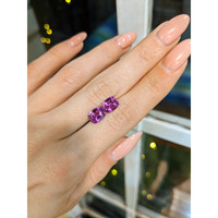 3.49&nbsp;Ct.Tw.Total Carat Weight Purple Sapphire Pair from Ceylon (Sri Lanka) Life Style
