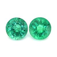1.73 Ct.Tw.Total Carat Weight Emerald Pair from Zambia Video
