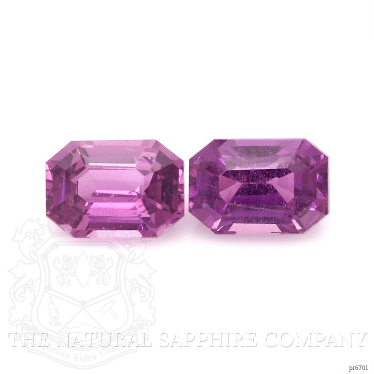 2.83 Ct.Tw. Pinkish Purple Sapphire Pair from Madagascar