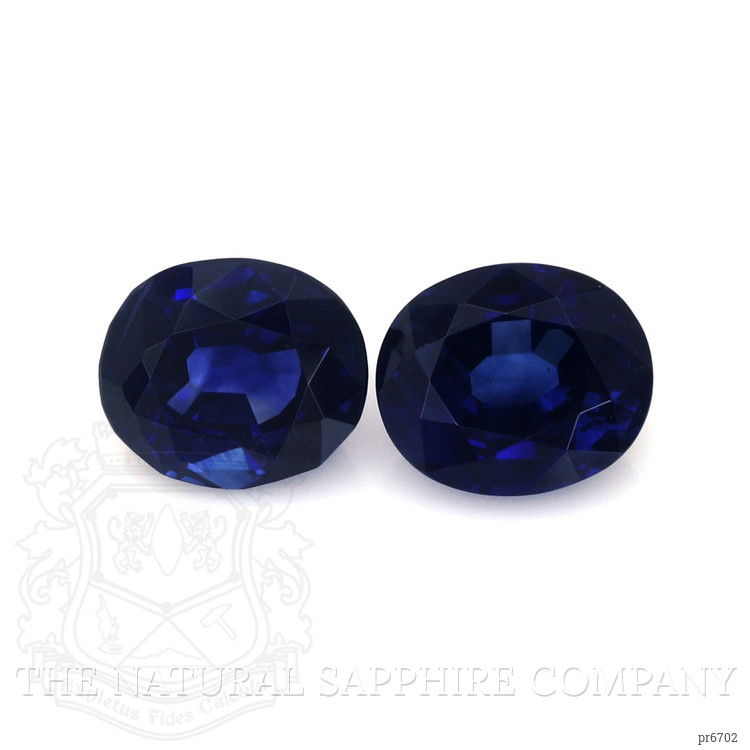 4.80 Ct.Tw. Blue Sapphire Pair from Ceylon (Sri Lanka)