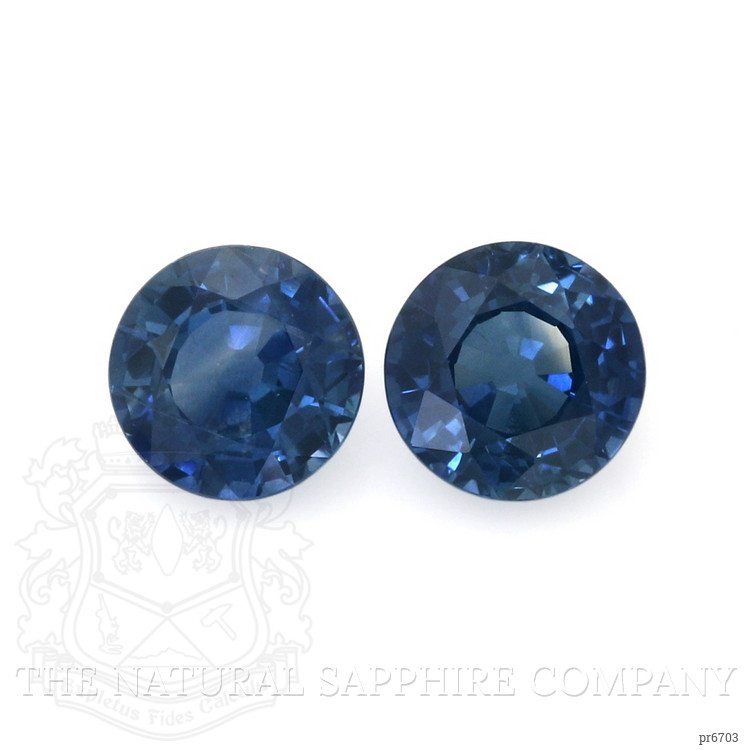 3.55 Ct.Tw. Blue Sapphire Pair from Ceylon (Sri Lanka)