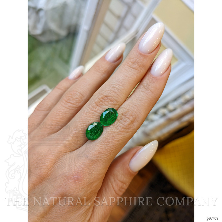5.38 Ct.Tw. Emerald Pair from Zambia
