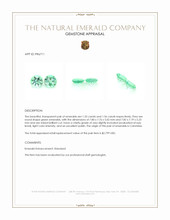 3.11 Ct.Tw.Total Carat Weight Emerald Pair from Colombia Appraisal