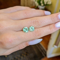 3.11 Ct.Tw.Total Carat Weight Emerald Pair from Colombia Life Style