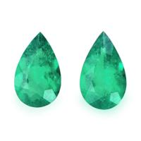 1.64 Ct.Tw.Total Carat Weight Emerald Pair from Colombia Video