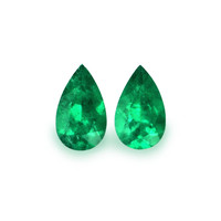 1.34 Ct.Tw.Total Carat Weight Emerald Pair from Colombia Video