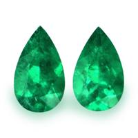 1.34 Ct.Tw.Total Carat Weight Emerald Pair from Colombia Video