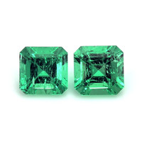 1.09 Ct.Tw.Total Carat Weight Emerald Pair from Colombia Video