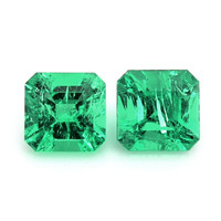 0.99 Ct.Tw.Total Carat Weight Emerald Pair from Colombia Video