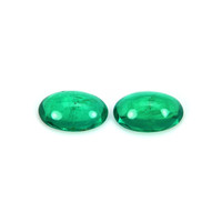0.74 Ct.Tw.Total Carat Weight Emerald Pair from Brazil Video