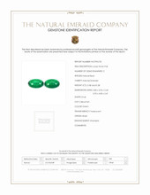 0.76 Ct.Tw.Total Carat Weight Emerald Pair from Brazil Scan Report