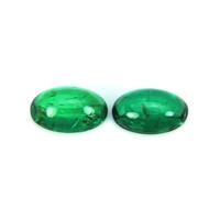 0.76 Ct.Tw.Total Carat Weight Emerald Pair from Brazil Video