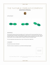 0.76&nbsp;Ct.Tw.Total Carat Weight Cabochon Emerald Pair from Brazil Appraisal