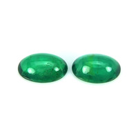 0.78 Ct.Tw.Total Carat Weight Emerald Pair from Brazil Video