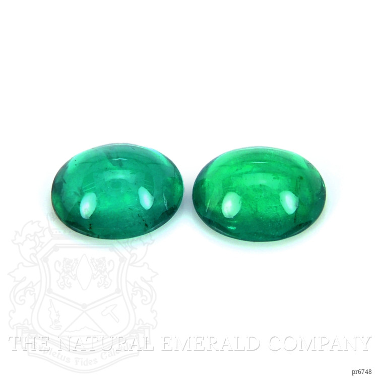 1.07 Ct.Tw. Cabochon Emerald Pair from Brazil