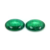 1.33 Ct.Tw.Total Carat Weight Cabochon Emerald Pair from Brazil Video