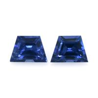 1.09&nbsp;Ct.Tw.Total Carat Weight Blue Sapphire Pair from Ceylon (Sri Lanka) Video
