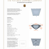 1.09&nbsp;Ct.Tw.Total Carat Weight Blue Sapphire Pair from Ceylon (Sri Lanka) 3 D Scan Report