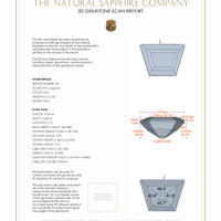 1.09 Ct.Tw.Total Carat Weight Blue Sapphire Pair from Ceylon (Sri Lanka) 3 D Scan Report