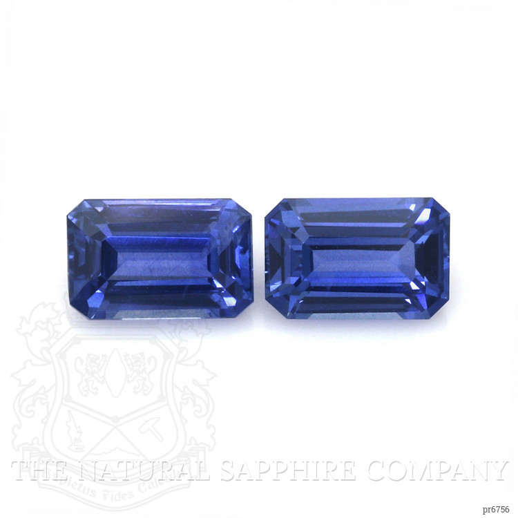 3.49 Ct.Tw. Blue Sapphire Pair from Ceylon (Sri Lanka)