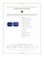 3.87 Ct.Tw.Total Carat Weight Blue Sapphire Pair from Ceylon (Sri Lanka) Scan Report