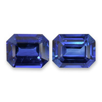 3.87&nbsp;Ct.Tw.Total Carat Weight Blue Sapphire Pair from Ceylon (Sri Lanka) Video