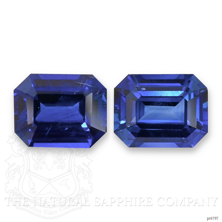 3.87 Ct.Tw. Blue Sapphire Pair from Ceylon (Sri Lanka)