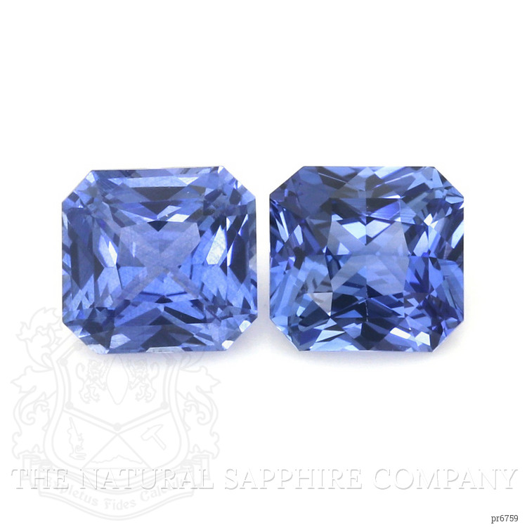 4.38 Ct.Tw. Blue Sapphire Pair from Ceylon (Sri Lanka)