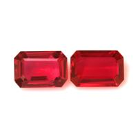 2.27 Ct.Tw.Total Carat Weight Ruby Pair from Mozambique Video