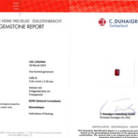 4.05 Ct.Tw.Total Carat Weight Ruby Pair from Mozambique Scan Report