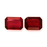 4.05 Ct.Tw.Total Carat Weight Ruby Pair from Mozambique Video