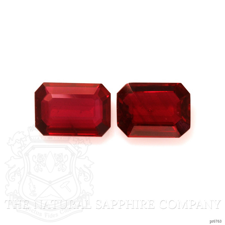 4.05 Ct.Tw. Ruby Pair from Mozambique