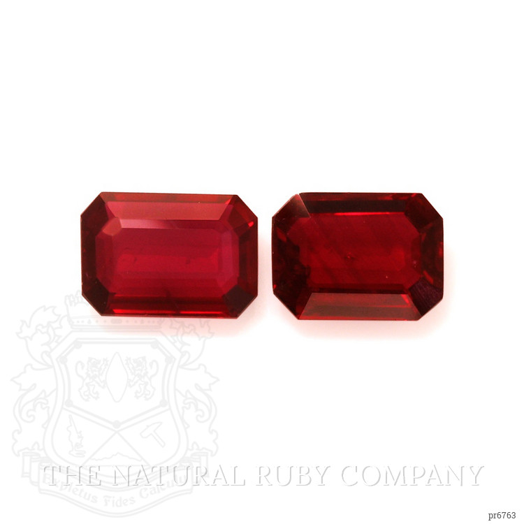 4.05 Ct.Tw. Ruby Pair from Mozambique
