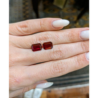 4.05 Ct.Tw.Total Carat Weight Ruby Pair from Mozambique Life Style