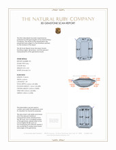 4.05&nbsp;Ct.Tw.Total Carat Weight Ruby Pair from Mozambique 3 D Scan Report