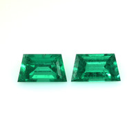 1.13 Ct.Tw.Total Carat Weight Emerald Pair from Zambia Video