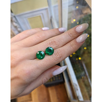 6.20 Ct.Tw.Total Carat Weight Emerald Pair from Zambia Life Style
