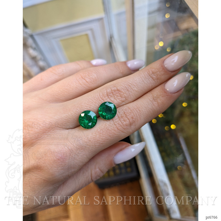 6.20 Ct.Tw. Emerald Pair from Zambia