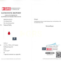 6.12 Ct.Tw.Total Carat Weight Ruby Pair from Mozambique Scan Report